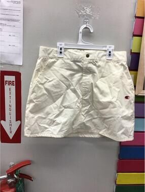 Champion women’s falda mini campus skirt size 10 unbleached cotton new target